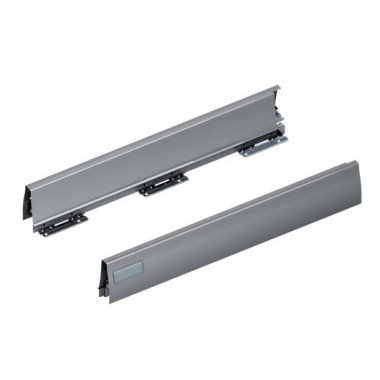 DWD-XP Drawer sides H 95 NL 500  alu-metallic PU 20 Комплект царг металік лів./прав.