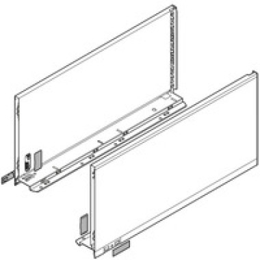 LEGRABOX боковина L=500 F, ліва+права, нерж.