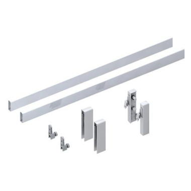 Rail rectangle set Screw-On NL 500 white PU 1/10 Комп. прямокут. рейлінг.під саморіз лів/прав.білий