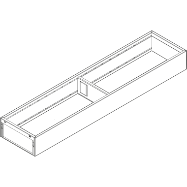AMBIA-LINE  рама для LEGRABOX стандартный ящик, сталь, НД=500 мм, ширина=100 мм