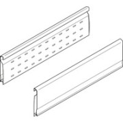 Бічна стінка перф. Н=128мм, L=450мм лів+прав, біла (к-кт)
