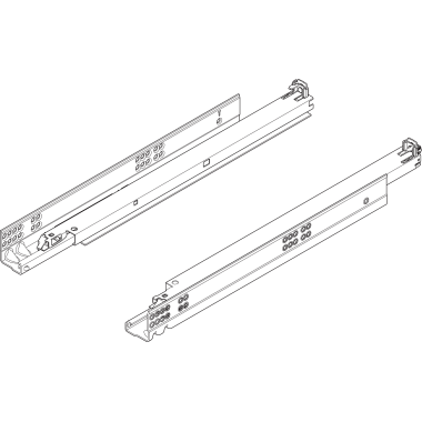 TANDEM plus полн. выдвиж., 50 кг, НД=450 мм, под замки, левая/правая