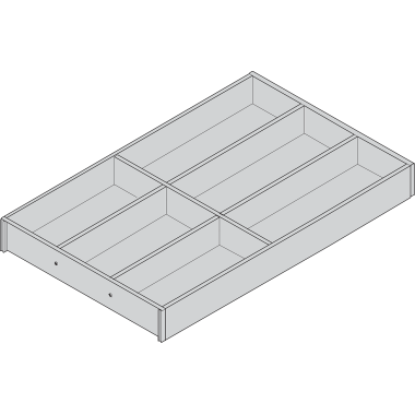AMBIA-LINE  лоток для столових приборів для LEGRABOX, декор під дерево, 6 лотків, НД=500 мм, ширина=300 мм