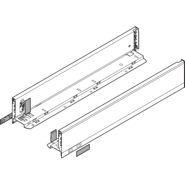 LEGRABOX царга, высота M (90,5 мм), НД=300 мм, левая/правая