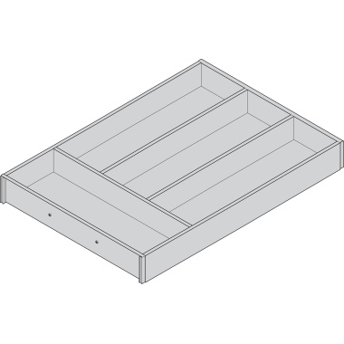 AMBIA-LINE  лоток для столових приборів для LEGRABOX, декор під дерево, 4 лотки, НД=450 мм, ширина=300 мм