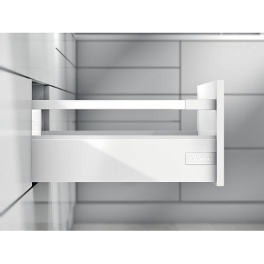 Тандембокс ANTARO 500D царга К одинарний релінг, білий шовк