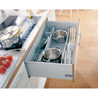 Тандембокс 500D+BoxSide двостінний, TIP-ON BLUMOTION сірий